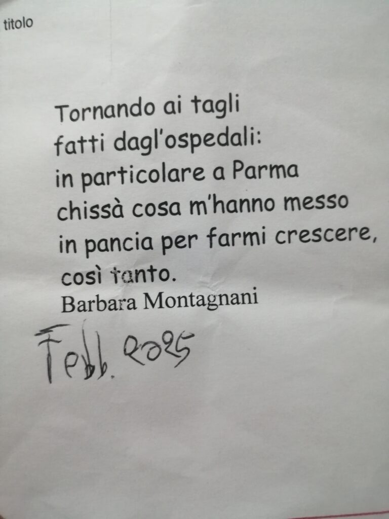 I pizzini di Barbara Montagnani.